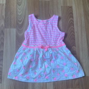 Sweet pink strawberry dress